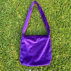PURPLE FUZZY BAG
